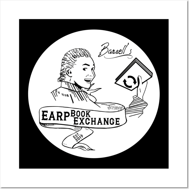 Earp Book Exchange - Circle Wall Art by PurgatoryArchaeologicalSurvey